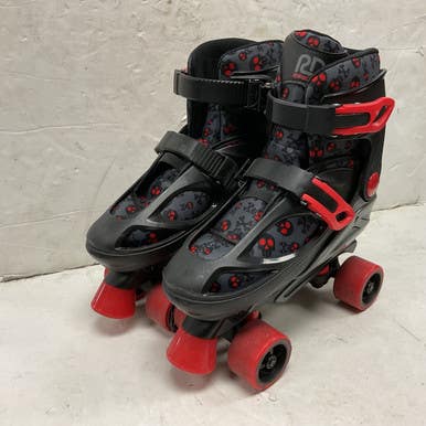 Used RollerDerby 2-IN-1 ADJ 3-6 Junior Rec Fitness Skates Red Adjustable 11855-S000201240