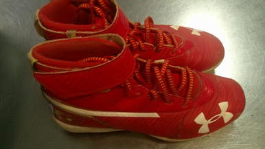 Used Under Armour BRYCE HARPER BB/SB Cleats Red Junior 05.5 11868-S000068455