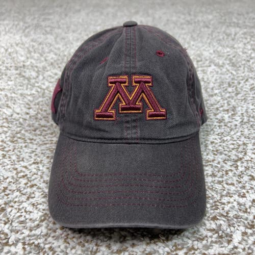 Minnesota Golden Gophers Hat Cap Strap Back One Size Gray NCAA Football Zephyr