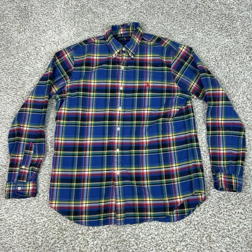 Ralph Lauren Shirt Mens Large Plaid Flannel Long Sleeve Button Down Pony Logo