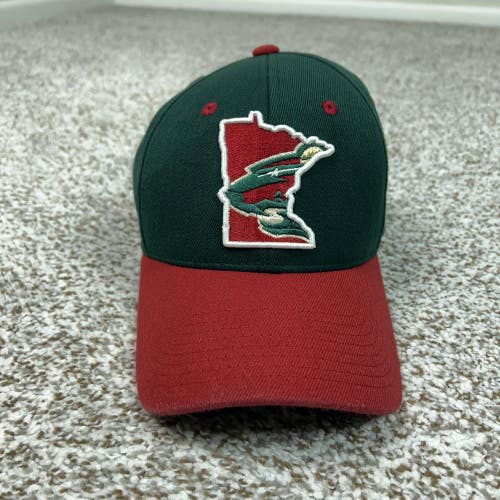 Minnesota Wild Hat Cap Flex Mens XL Green Red NHL Hockey Zephyr Stretch Sports