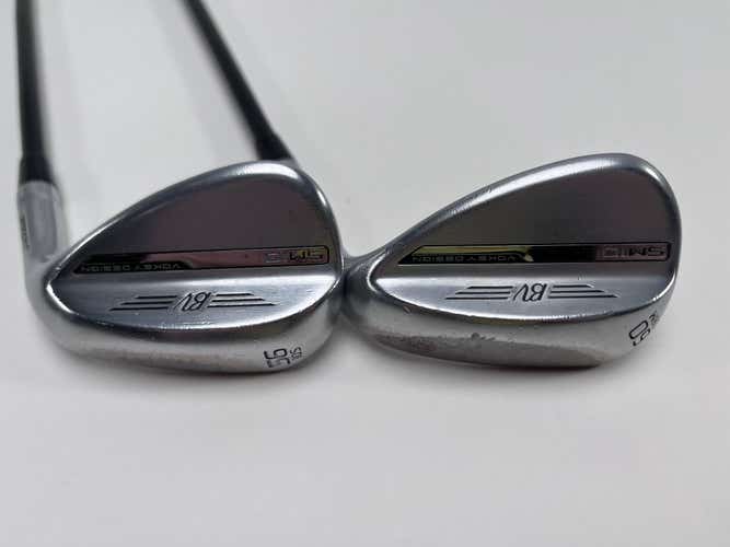 Titleist Vokey SM10 Tour Chrome Wedge Set 56* 10 60* 8 TGI 90g Stiff Graphite RH