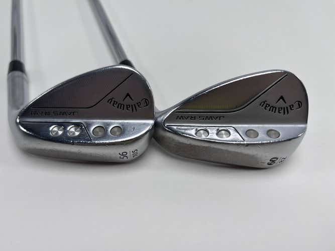 Callaway Jaws Raw Chrome Wedge Set 56* 10 60* 8 Spinner Tour Issue Steel Mens RH