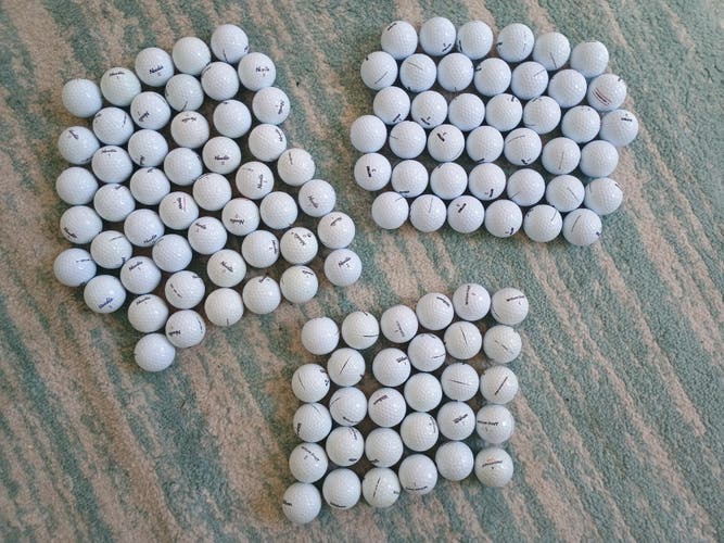 120 used golf balls, Noodle, Wilson, Nitro. mint, 5As