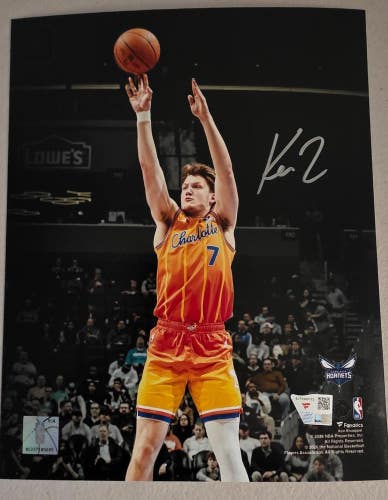 Hornets KON KNUEPPEL Signed "Shooting" Autographed Auto 8x10 Photo FANATICS