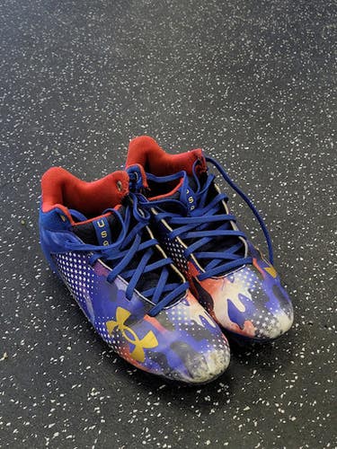 Used Under Armour Jr FB Cleats Royal Blue Junior 04.5 11849-S000038303