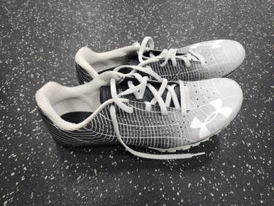 Used Under Armour KICK SPRINT 3 Track & Field Cleats Adult Grey Senior 11.5 11849-S000038328