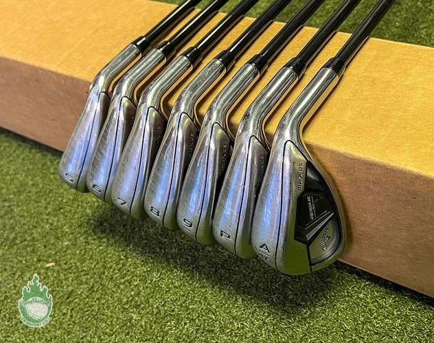 Callaway Rogue ST Max OS Irons 5-PW/AW Tensei 65g Regular Graphite Golf Set