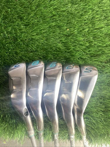 Cobra Baffler Iron Set 7-8-9-PW-SW With Ladies Graphite Shafts