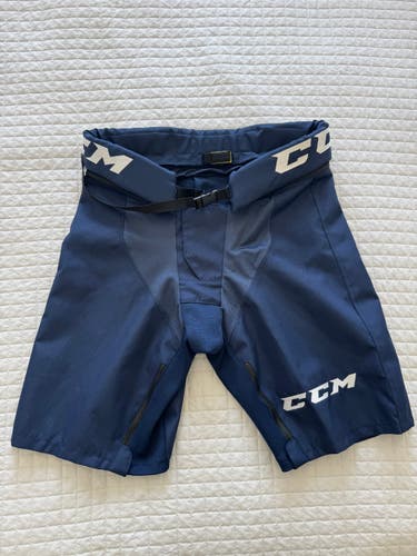 CCM Tacks PPPTKC Navy Blue OHL CHL QMJHL Pro Stock Hockey Pant Shell Senior Small (Medium)