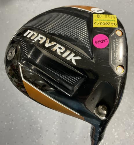 Callaway MAVRIK 10.5° Driver 44.5" UST MAMIYA HELIUM Ladies Flex Graphite WRH