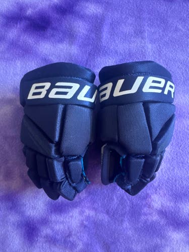 Blue Youth Bauer Bauer X Gloves 8" (Used)