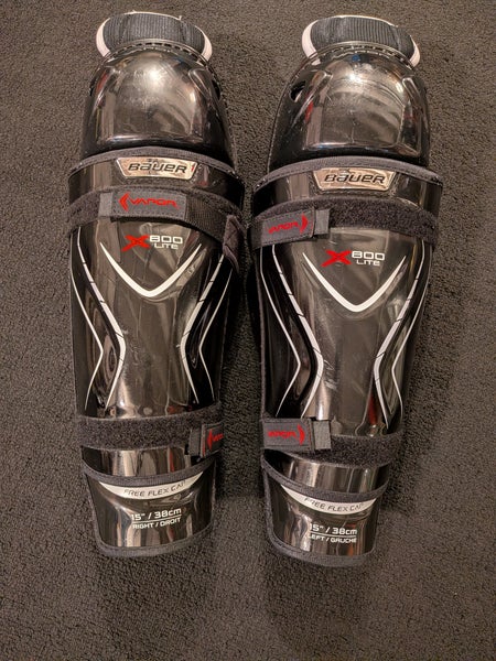 Senior Bauer Vapor X800 Lite 15" Shin Pads (Used)