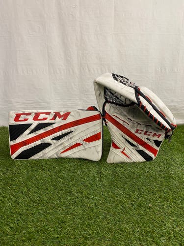CCM Extreme Flex 4 Goalie Gloves & Blockers Regular | Senior Size (Used)