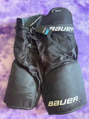 Black Intermediate Large Bauer X Hockey Pants (New)