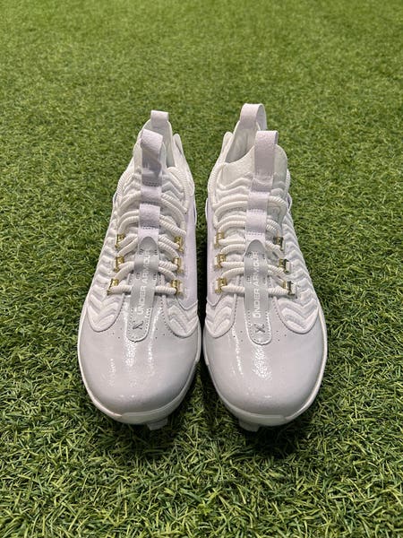 Under Armour Harper 9 Pro TPU Baseball Cleats Size 12 White  display picture 3