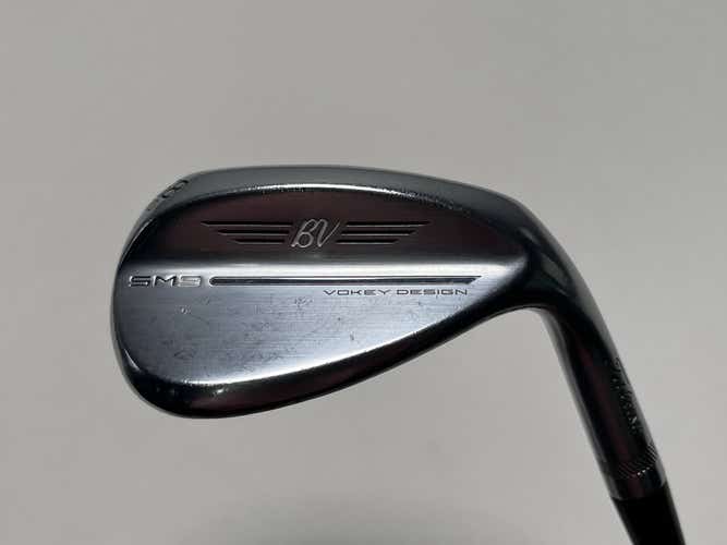Titleist Vokey SM9 Tour Chrome Wedge 58* 12 Bounce D-Grind Wedge Steel Mens RH