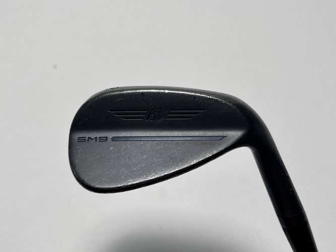Titleist Vokey SM9 Jet Black Wedge 52* 8 Bounce F-Grind Wedge Steel Mens RH