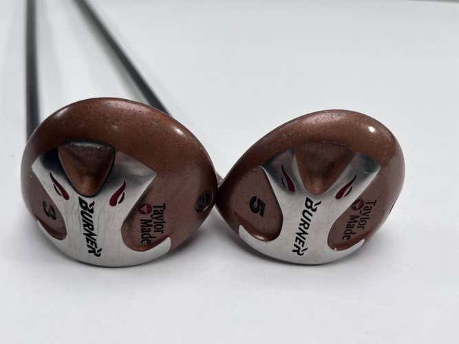 TaylorMade Burner 1994 3 & 5 Fairway Wood Set 15* 18* Bubble S-90 Plus Stiff RH
