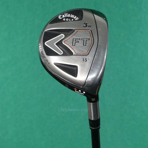 Callaway FT 2008 Draw Fairway 15 3 Wood Fujikura Fit-On E 160 Graphite Stiff