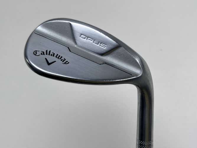 Callaway Opus Brushed Chrome Wedge 56* 12 Bounce S-Grind Mid 115g Steel Mens RH