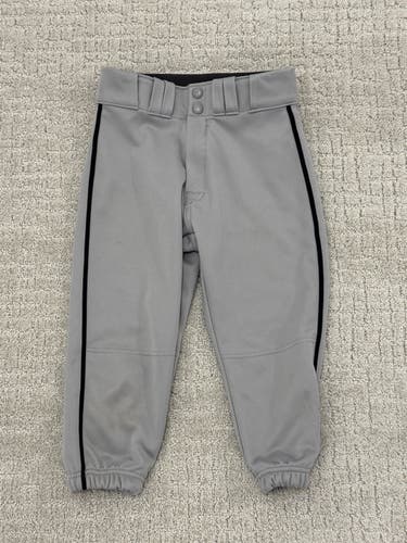 Easton Baseball Pants Gray Unisex Youth Medium  - Knicker (Used)