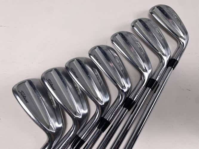 Titleist T100 2021 Iron Set 4-PW AMT Tour White X100 Extra Stiff Steel Mens RH