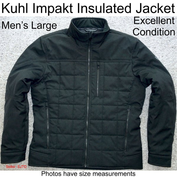 Kuhl Impakt INSULATED Quilted Softshell Jacket Men Large - EXCELLENT