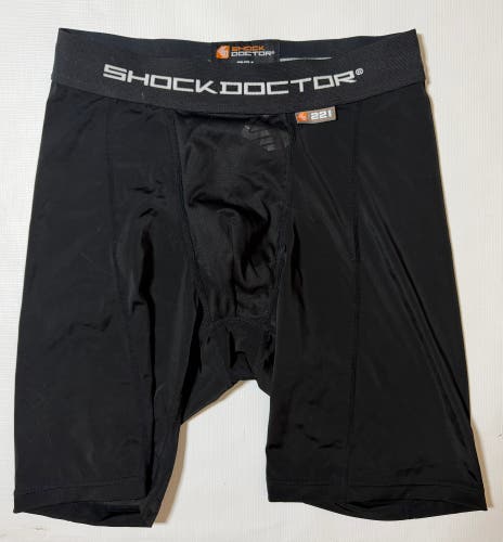 Black Mens XL Shock Doctor Compression Shorts - SD221