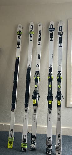 HEAD WC Rebels e-Speed Pro 218 cm Racing Skis Max Din 20 (Used)
