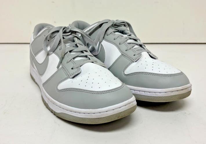 Nike Dunk Low White Light Smoke Gray Leather Retro Sneakers US 15 EU 49.5 CLEAN