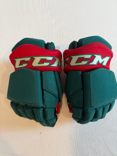 CCM Tacks HGTK Pro Stock Hockey Gloves 13” Green WILD 8992