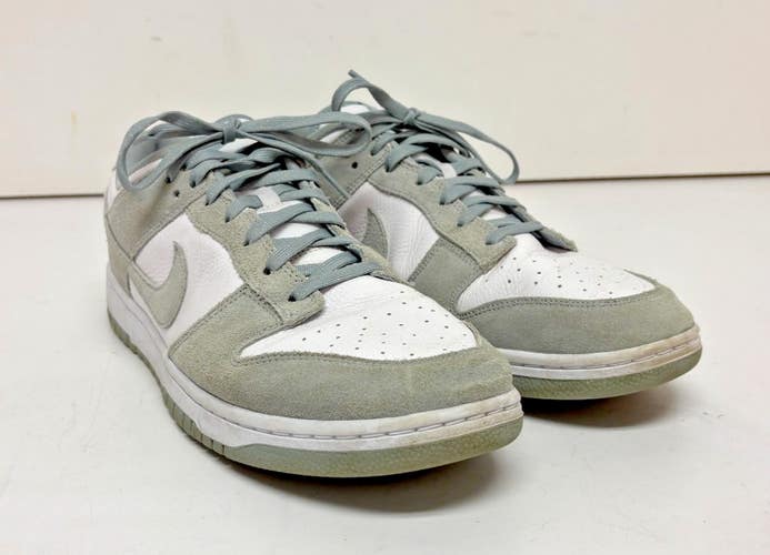 Nike Dunk Low White Light Smoke Gray Leather Retro Sneakers US 14 EU 48.5 READ