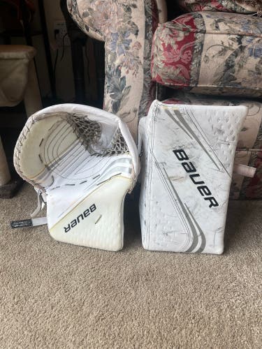 Bauer Vapor 2X Full Right glove and blocker (used)