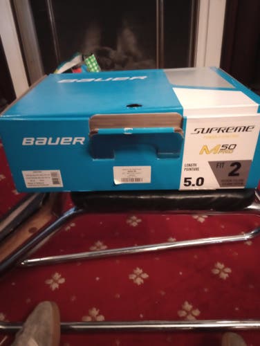 Black/Gray Bauer Supreme M50 Pro Hockey Skates Size 5 fit 2 intermediate Size 5 (New) (no blades)
