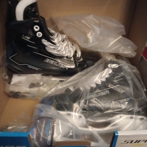 Black/Gray Bauer Supreme M50 Pro Hockey Skates Size 5 fit 2 intermediate Size 5 (New) (no blades)