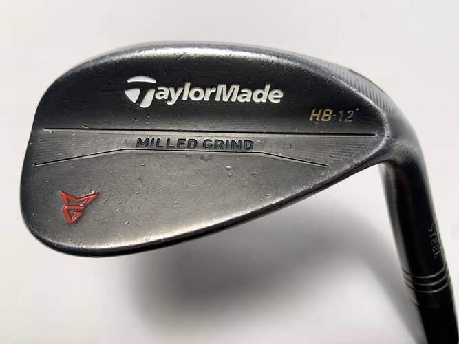 TaylorMade Milled Grind Black Wedge 58* 12 Bounce HB TT DG Wedge Steel Mens RH