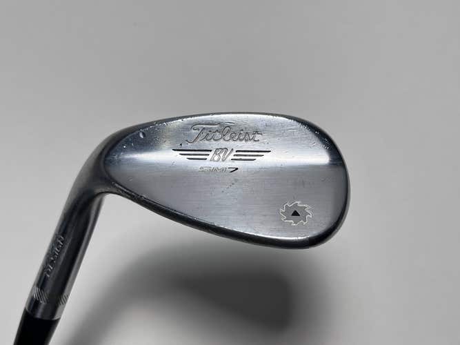 Titleist Vokey SM7 Tour Chrome Wedge 56* 14 Bounce F-Grind Wedge Steel Mens LH