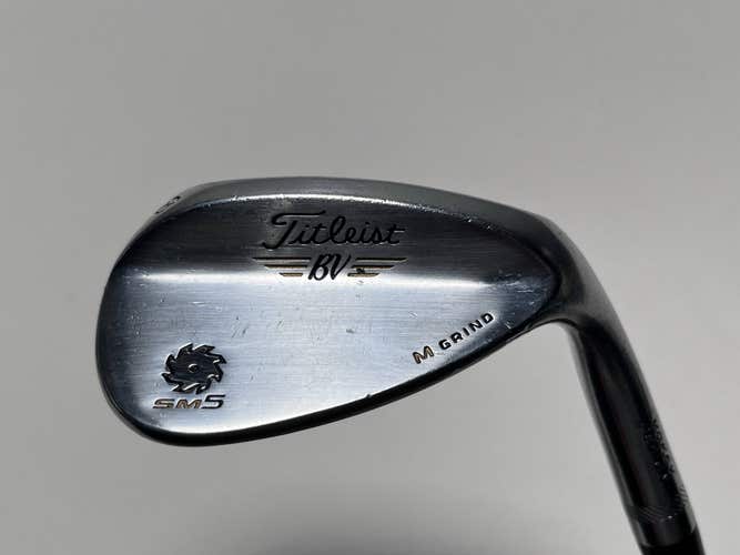 Titleist Vokey SM5 Tour Chrome Wedge 58* 8 Bounce M-Grind Wedge Steel Mens RH
