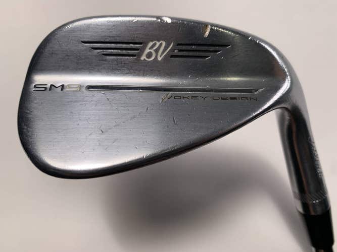 Titleist Vokey SM9 Tour Chrome Wedge 52* 12 Bounce F-Grind Wedge Steel Mens RH