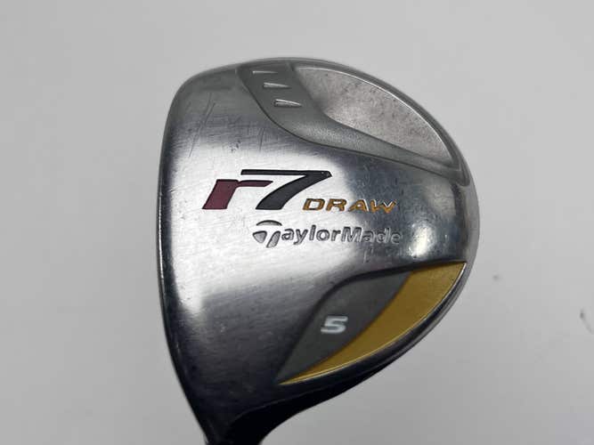 TaylorMade R7 Draw 5 Fairway Wood 18* REAX 55g Regular Graphite Mens LH