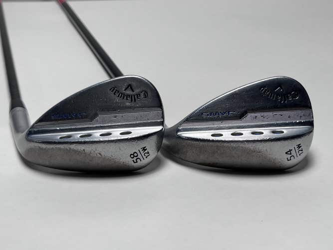 Callaway Jaws MD5 Platinum Chrome Wedge Set 54* 12 58* 12 KBS TGI 60 Regular RH