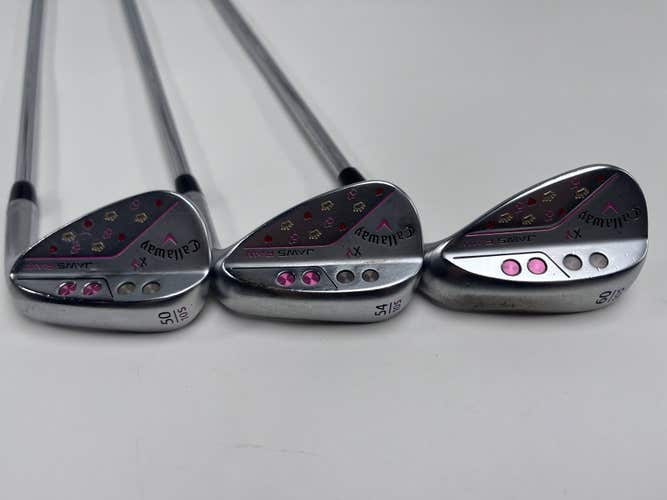 Callaway Jaws Raw Chrome Tour Issue Wedge Set 50* 10 | 54* 10 | 60* 10 Stiff RH