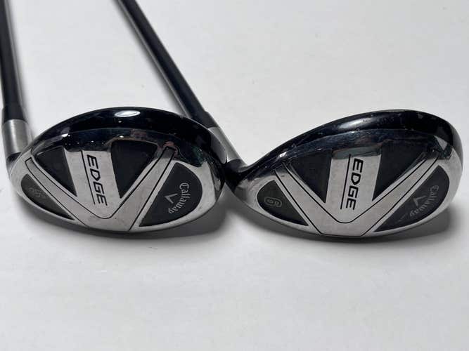 Callaway Edge 5 & 6 Hybrid Set 25* 28* Senior Graphite Mens RH