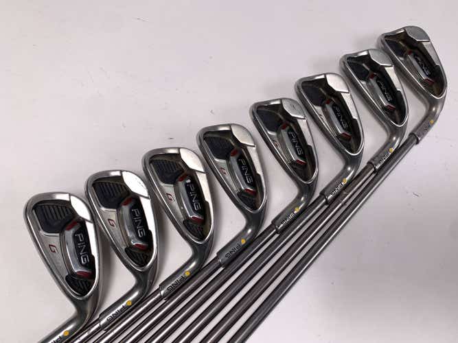 Ping G20 Iron Set 4-PW+GW Gold Dot 4* Flat TFC 169 I Stiff Graphite Mens RH