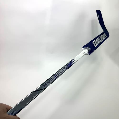 New Regular Purple Bauer Vapor Hyperlite 2 Goalie Stick | 25" Paddle P31 Curve 87 Flex | BH429