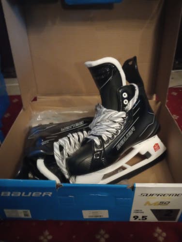Black/Gray Bauer Supreme M50 Pro Hockey Skates 9.5 (New) no blades senior