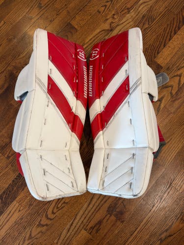 Used 24"+1" Warrior Ritual G4 Goalie Leg Pads