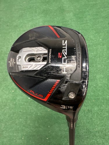 Men's TaylorMade Stealth 2 Plus Fairway 3 Wood - Mitsubishi Chemical Kai'li Blue 75x Shaft (Used)
