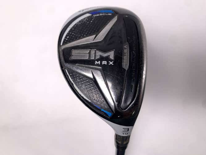 TaylorMade SIM MAX 3 Hybrid 19* Fujikura Ventus Blue 5A Senior Graphite Mens RH